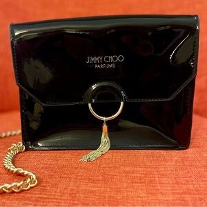 Jimmy Choo gold chain & Logo Tassel
Clutch Crossbody Shoulder‎ bag